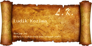 Ludik Kozima névjegykártya